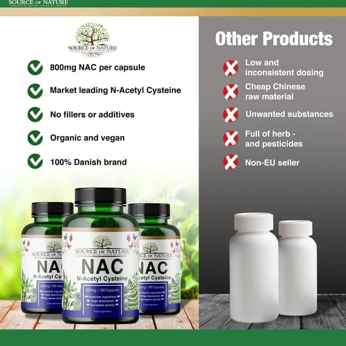 NAC (N-Acetyl Cysteine) 800mg - 180stk 4